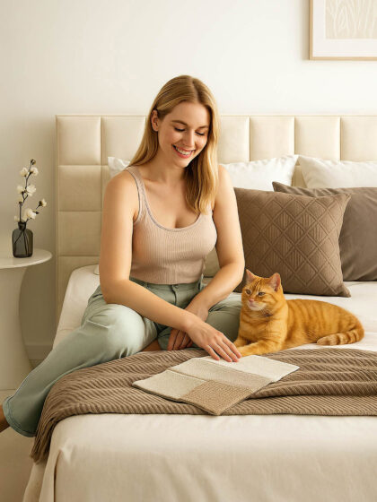 Polsterbett mit Bettkasten und Lattenrost 180x200 Samt Velours Stoff Beige Base 4 miubett.de
