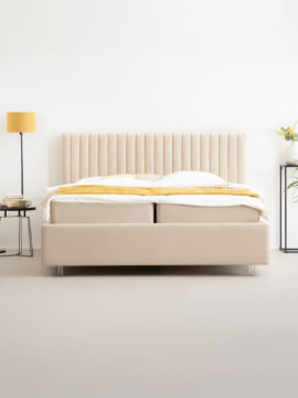 Bett mit Stauraum in Velvet Velours SION